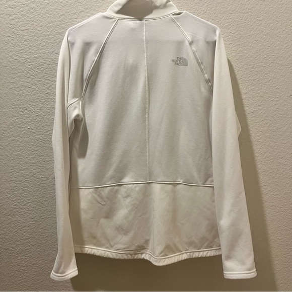 The North Face White Zip Jacket Lightweight Athleisure Outdoor Hiking Travel - Picture 2 of 16